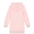 Girls Pink Mouse Hooded Dress, 1, hi-res